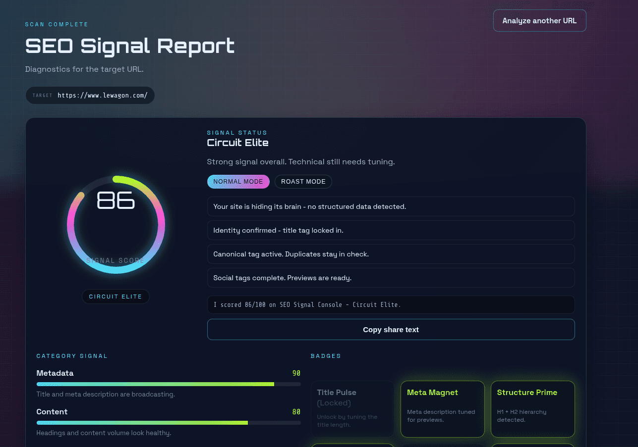 SEO Cyber Tool preview